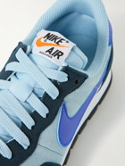 Nike - Air Pegasus 83 Leather-Trimmed Suede Sneakers - Blue