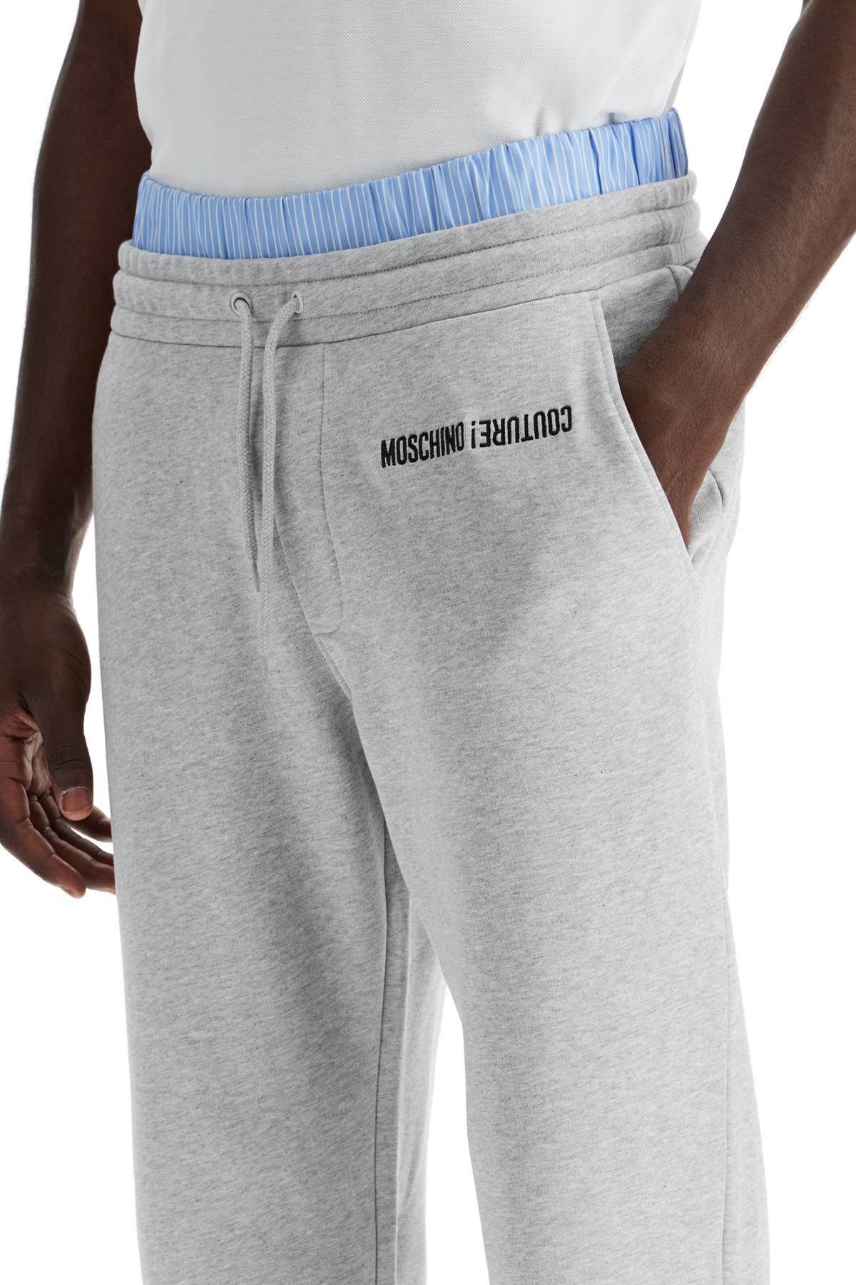 MOSCHINO jogger pants with boxer insert Grey Moschino