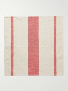 Cleverly Laundry - Set of Four Striped Linen Napkins