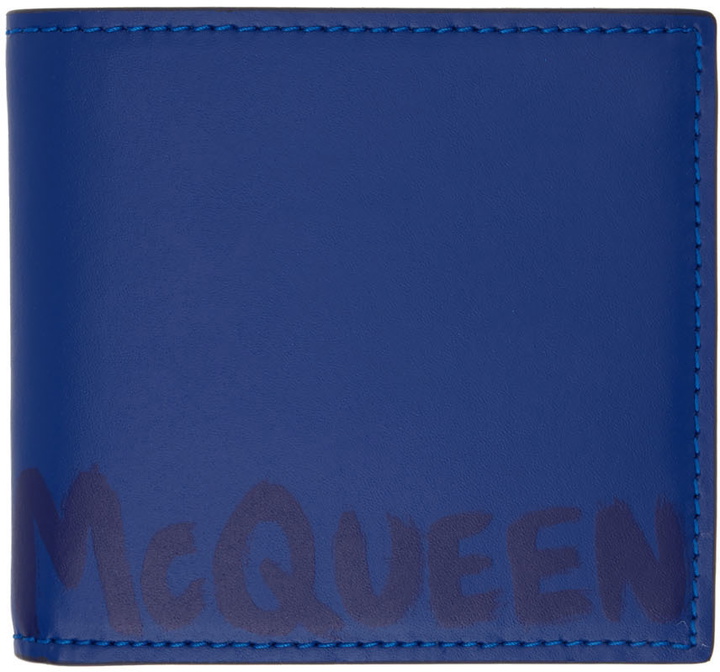 Photo: Alexander McQueen Blue Graffiti Wallet