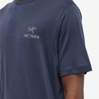 Arc'teryx Men's Arc'Logo Emblem T-Shirt in Black Sapphire