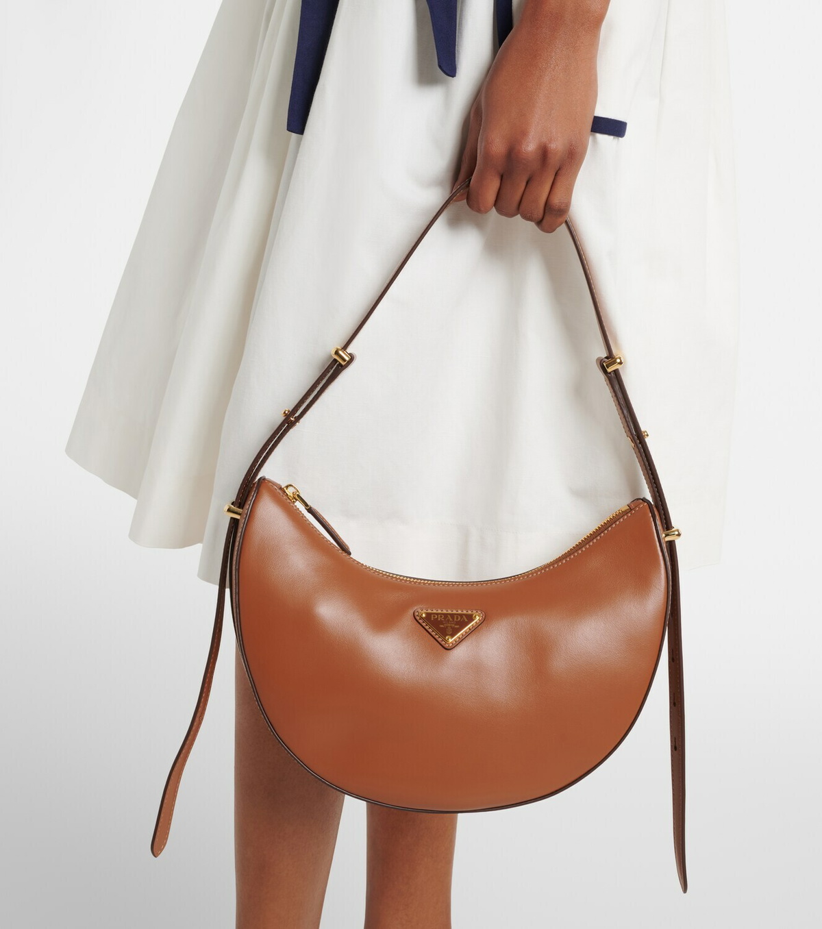 Prada Prada Arqué Small leather shoulder bag