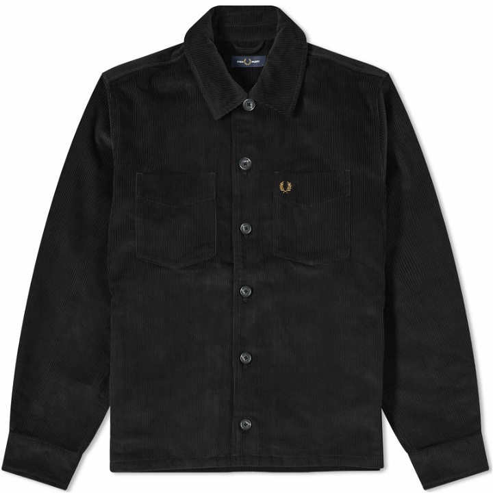 Photo: Fred Perry Men's Cord Overshirt in Black