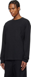LEMAIRE Black Boxy Long Sleeve T-shirt