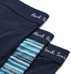 Paul Smith - Three-Pack Stretch-Cotton Boxer Briefs - Men - Navy