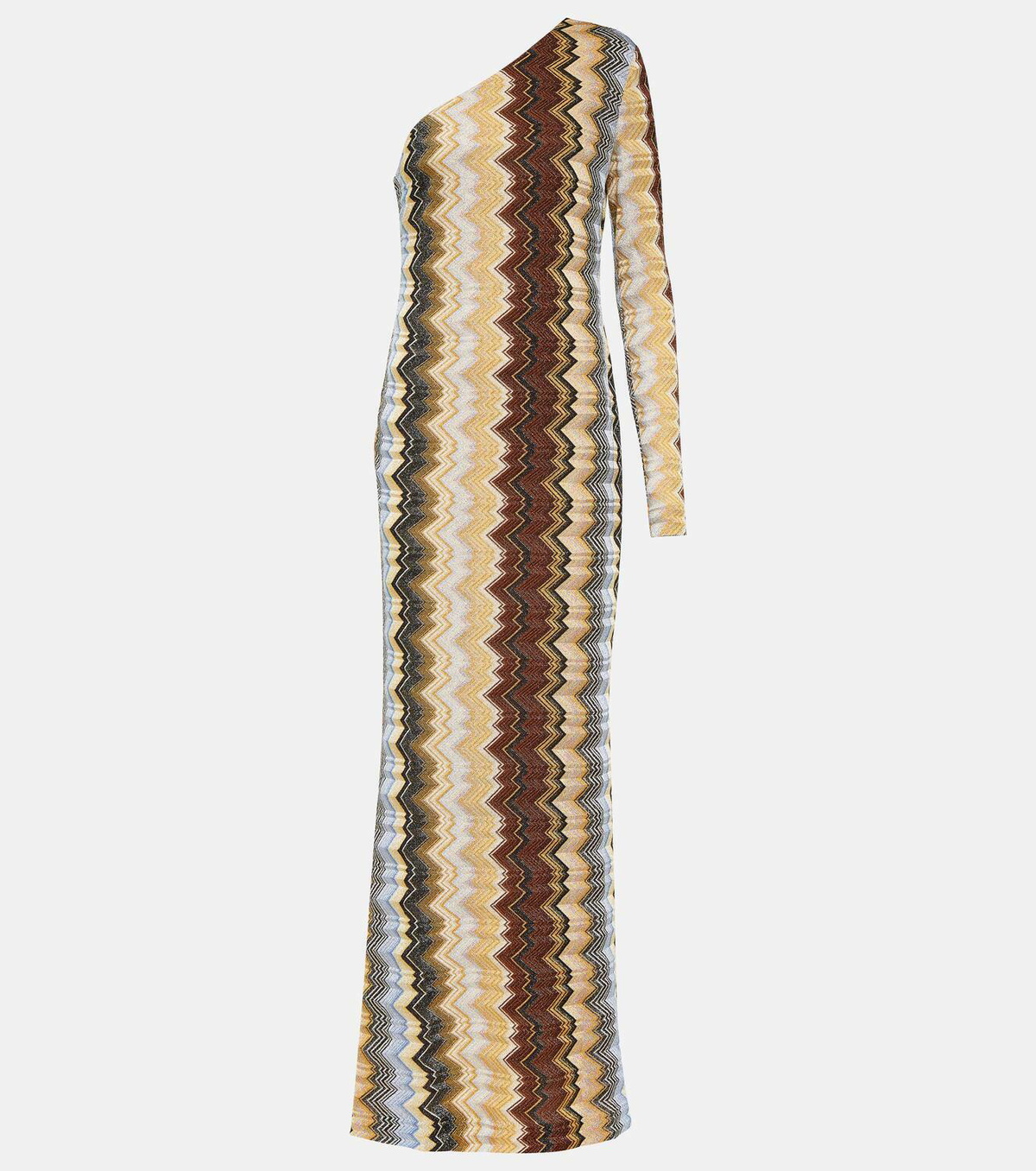 Missoni Zig Zag one-shoulder maxi dress Missoni