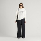END. Worn Established LS T-shirt in Smoke White