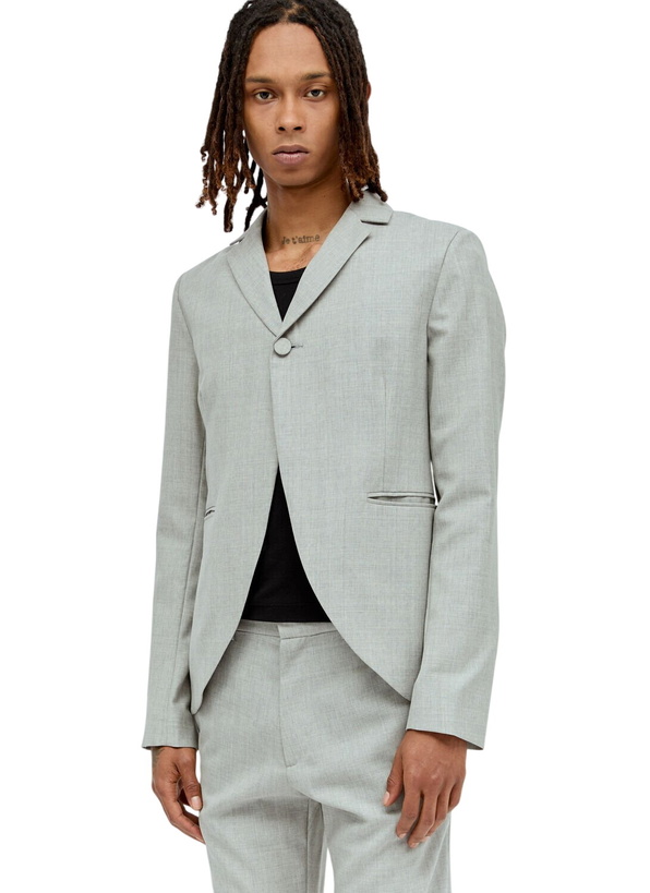 Photo: Aaron Esh Peplum Cut-Away Blazer