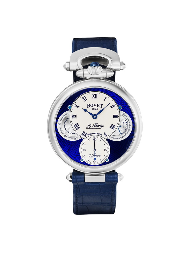 Photo: Bovet - 19Thirty Hand-Wound 42mm Stainless Steel and Rubber Watch, Ref. No. NTS0104