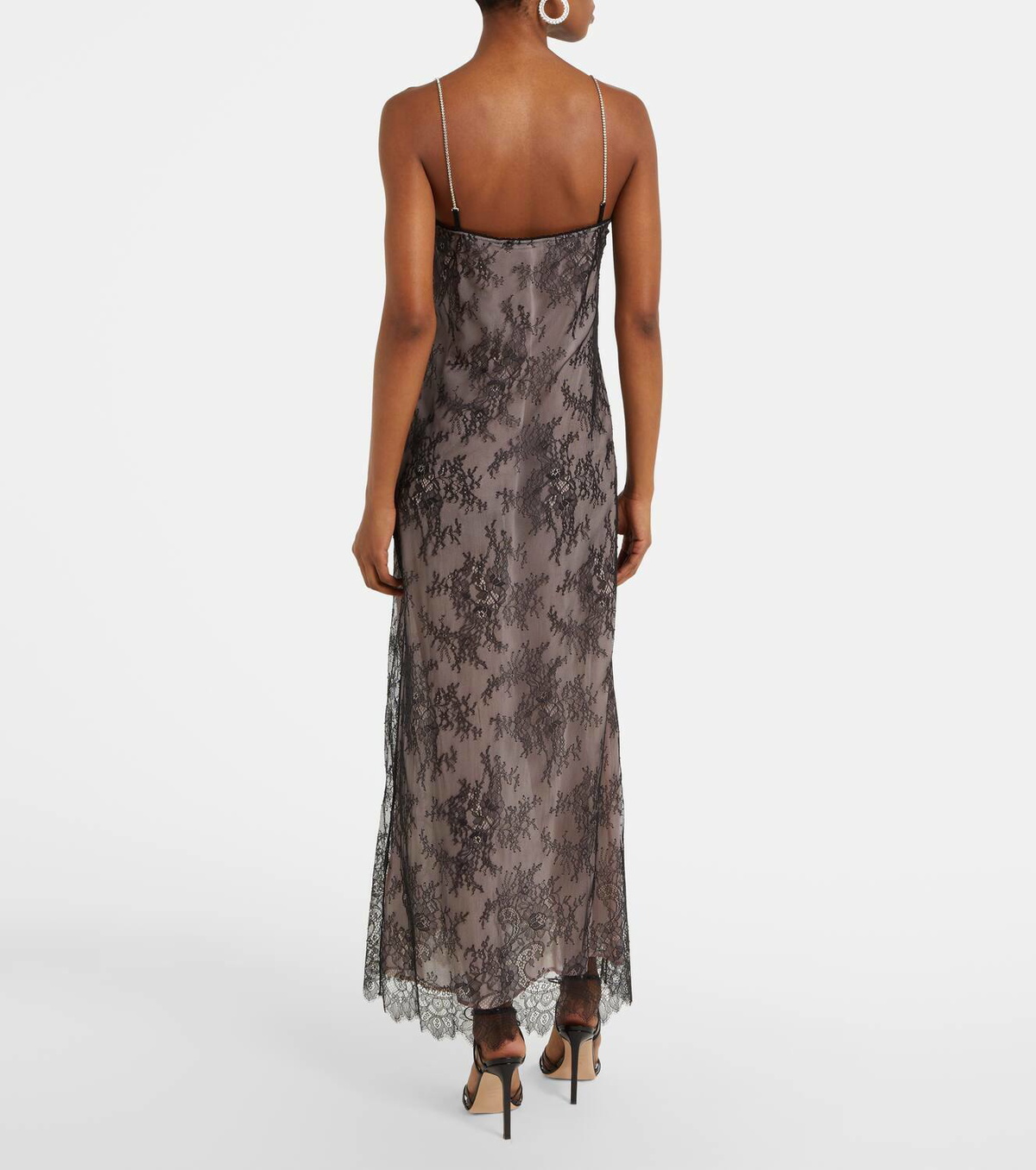 Blumarine Rebrodé lace midi dress