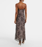 Blumarine Rebrodé lace midi dress