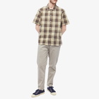 Folk Men's Maxi Check Gabe Shirt in Tan Check