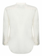 120% Lino Slim Fit latte Linen Shirt