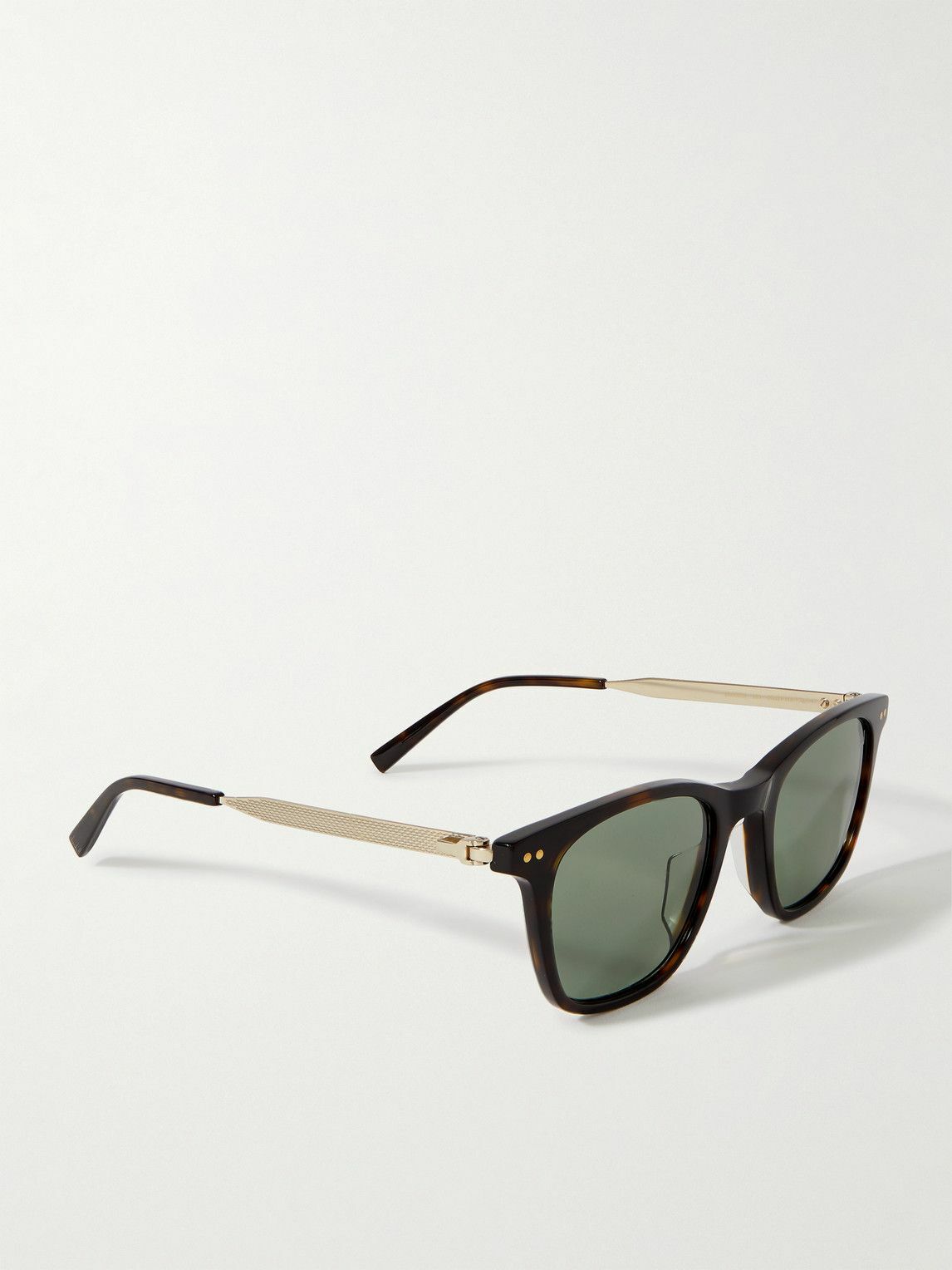 Dunhill - Square-Frame Tortoiseshell Acetate and Gold-Tone Sunglasses
