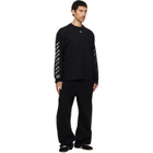 Off-White Black Chain Arrow Diagonal Skate Long Sleeve T-shirt