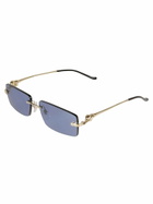 Cartier Eyewear Rectangle Rimless Sunglasses