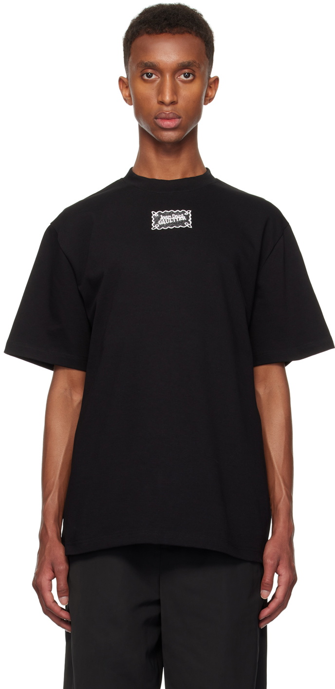 Jean Paul Gaultier Black Lace Label T-shirt Jean Paul Gaultier