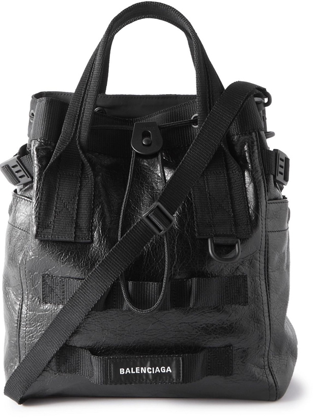 Photo: Balenciaga - Creased-Leather Tote Bag