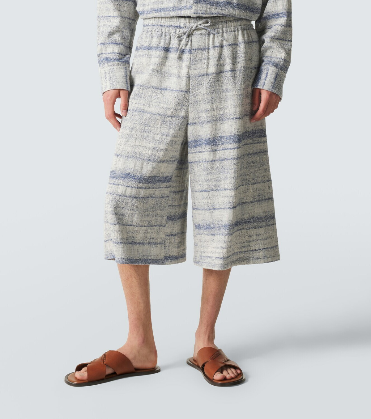 Loewe Paula's Ibiza denim jacquard Bermuda shorts