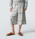 Loewe Paula's Ibiza denim jacquard Bermuda shorts