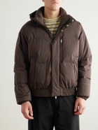 Laminar - Quilted Shell Down Hooded Jacket - Brown