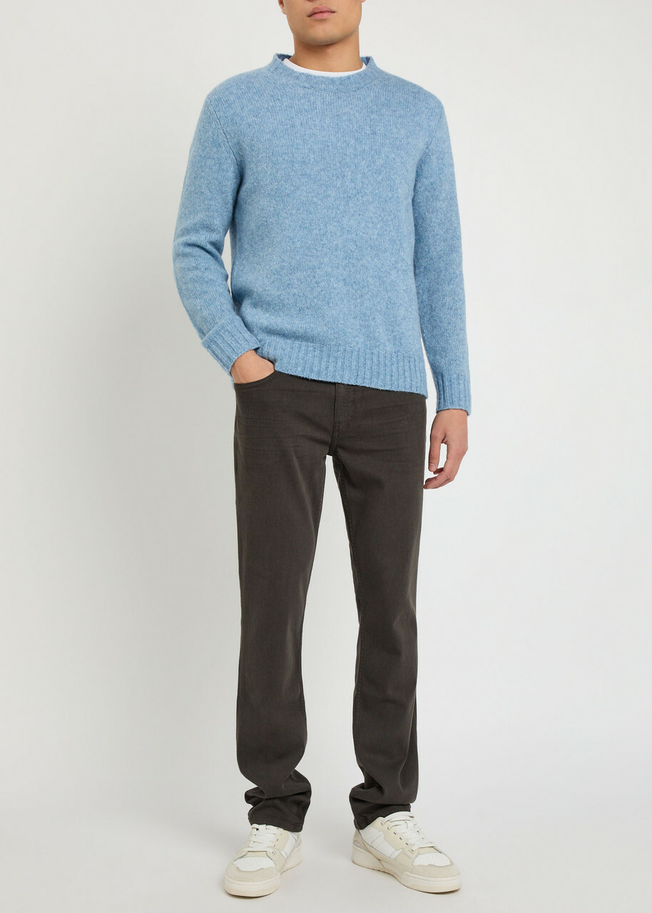 Paige Federal Slim Straight-leg Jeans Charcoal