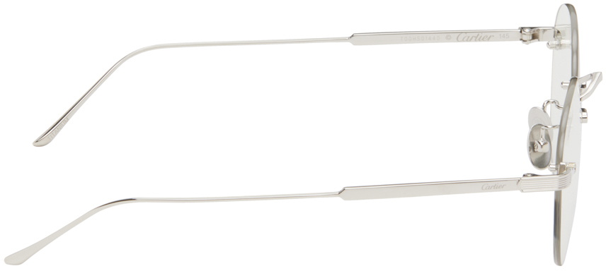 Cartier Silver CT0393S Sunglasses Cartier display picture 3