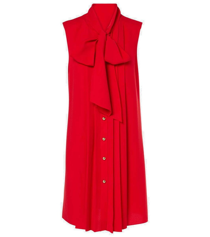 Photo: Carolina Herrera Tie-neck pleated minidress