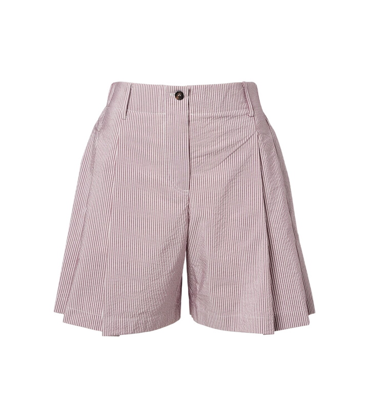 Photo: Brunello Cucinelli Striped cotton-blend Bermuda shorts