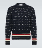 Thom Browne Cable-knit wool-blend sweater