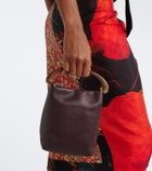 Dries Van Noten Small leather top-handle bag