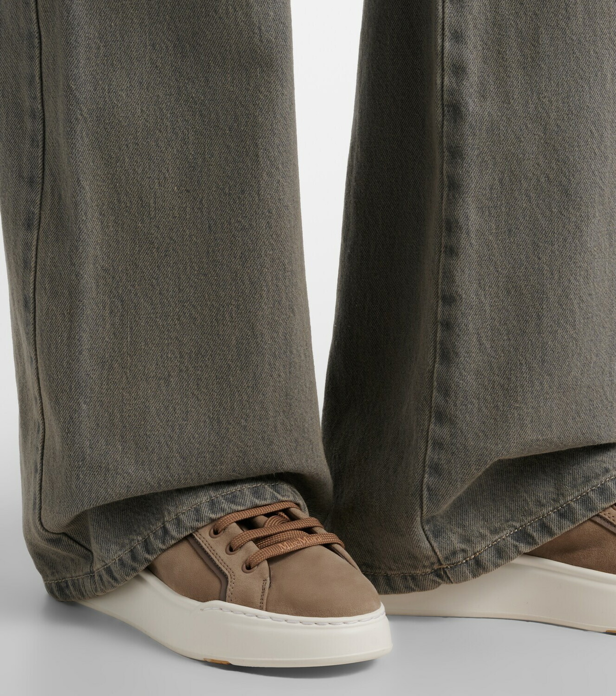 Max Mara Suede platform sneakers