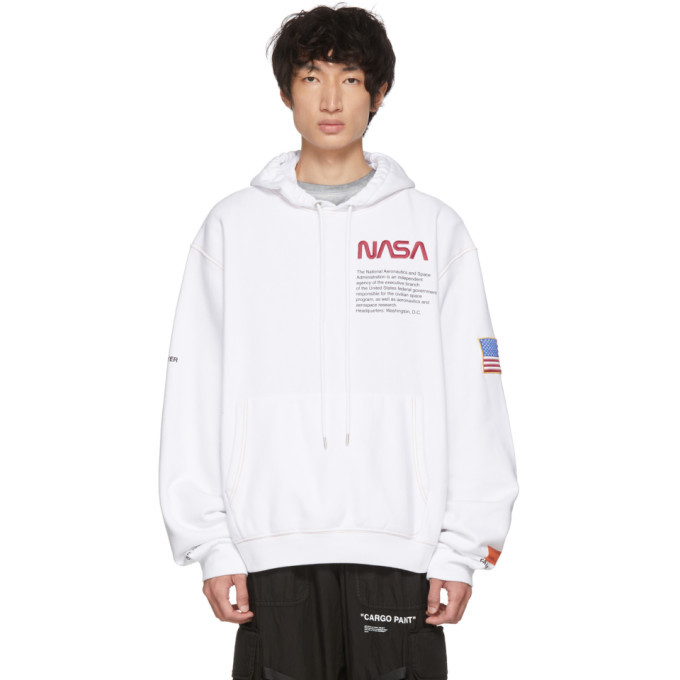 Photo: Heron Preston White NASA Edition Hoodie