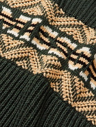 Missoni - Logo-Intarsia Ribbed Hemp-Blend Sweater - Green