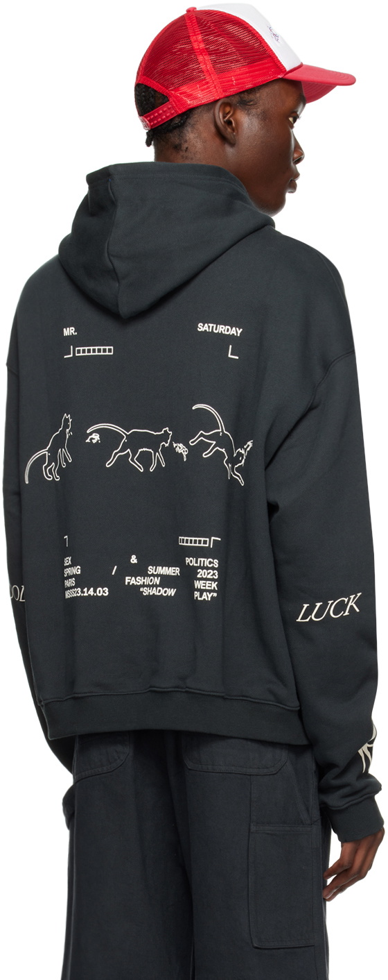 Mr. Saturday Black Graphic Hoodie