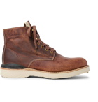 visvim - Virgil Distressed Leather Boots - Men - Brown