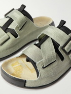 Stone Island Shadow Project - Suede and Mesh Sandals - Gray