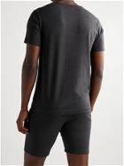 Hamilton And Hare - Stretch Lyocell and Cotton-Blend Henley Pyjama T-Shirt - Gray