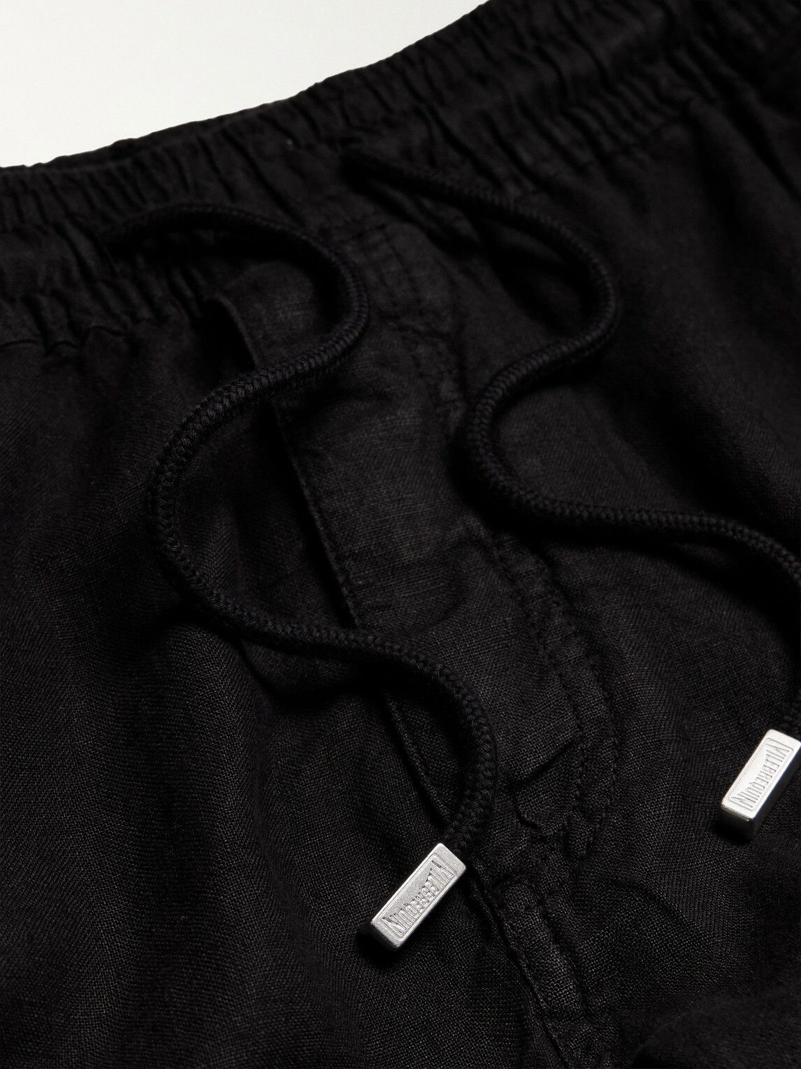 Vilebrequin - Pacha Straight-Leg Linen Drawstring Trousers - Black