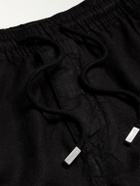 Vilebrequin - Pacha Straight-Leg Linen Drawstring Trousers - Black
