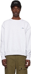 We11done Gray Embroidered Sweatshirt