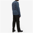 Givenchy Men's 4G Logo Crew Knit in Steel Blue
