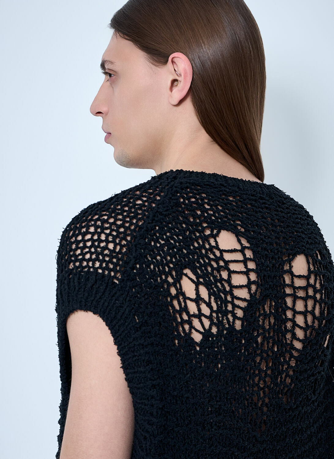 Yohji Yamamoto Open-Knit Vest