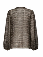 MC2 Saint Barth Harper Silk Blouse With Animal Print