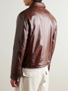 Acne Studios - Leather Blouson Jacket - Brown
