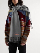 Acne Studios - Logo-Detailed Fringed Cashmere Scarf