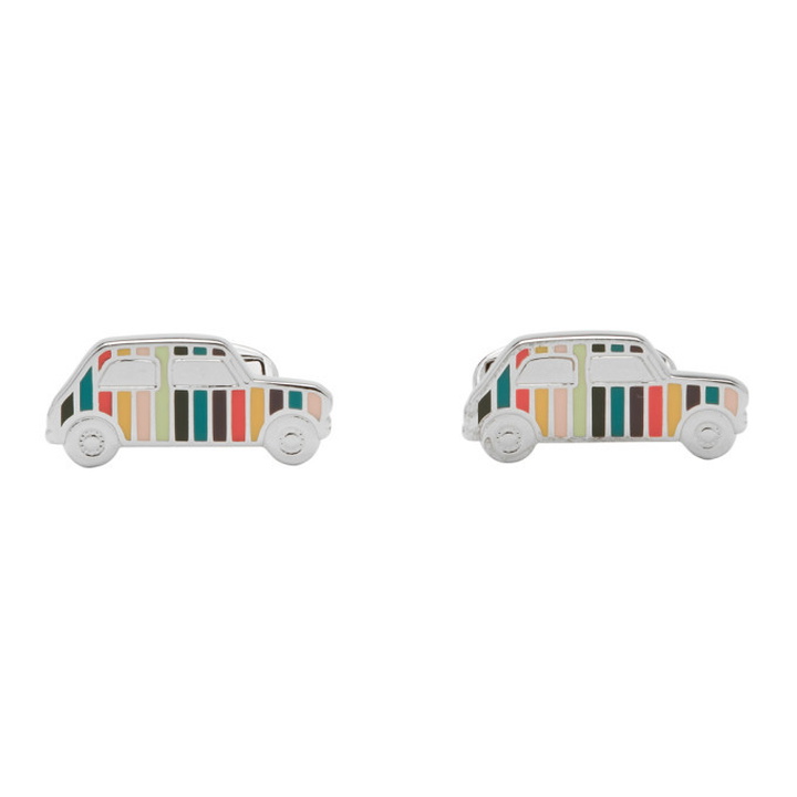 Photo: Paul Smith Multicolor Striped Mini Car Cufflinks