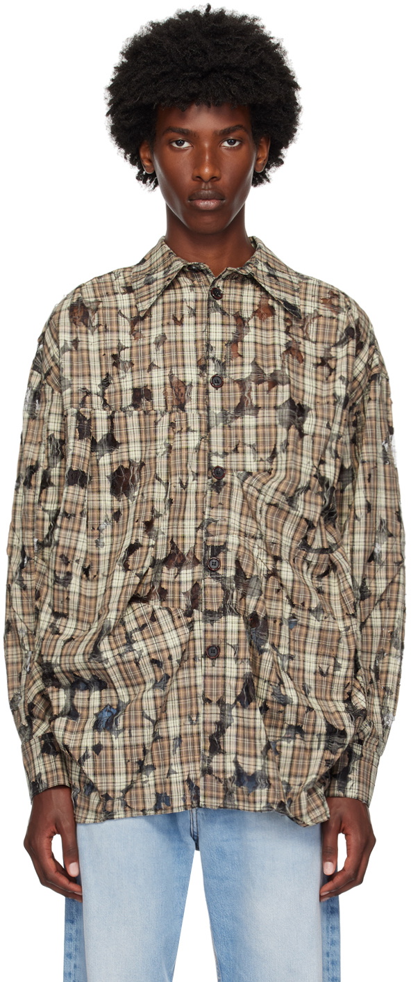 シャツ ANDERSSON BELL CHECK LAYERED SHIRTS 5JH958 CHECK LAYERED SHIRTS atb1275m(BLACK) – Andersson Bell