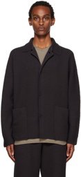 Homme Plissé Issey Miyake Gray Rustic Cardigan