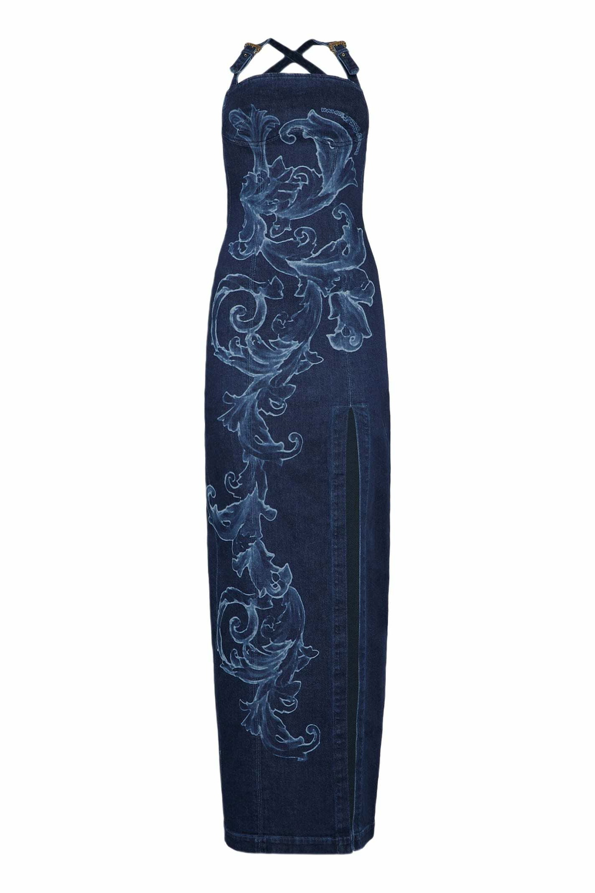 VERSACE - Barocco Print Long Chiffon Kaftan Dress Versace